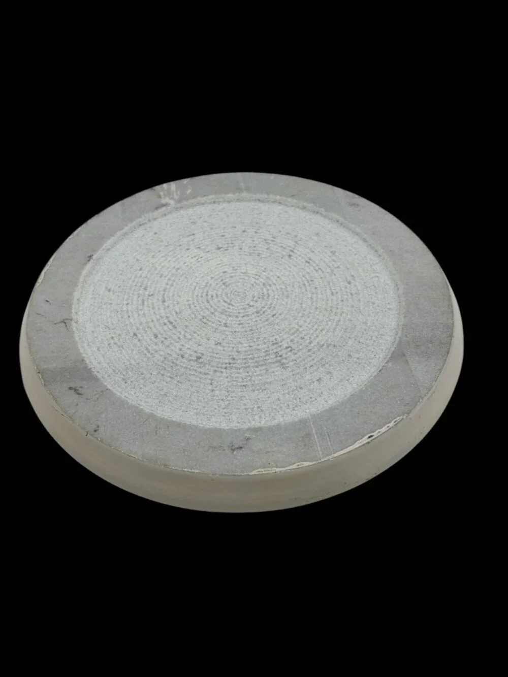 Fox Run Marble Pastry Board Round White Marble Serving Board Trivet 9.25